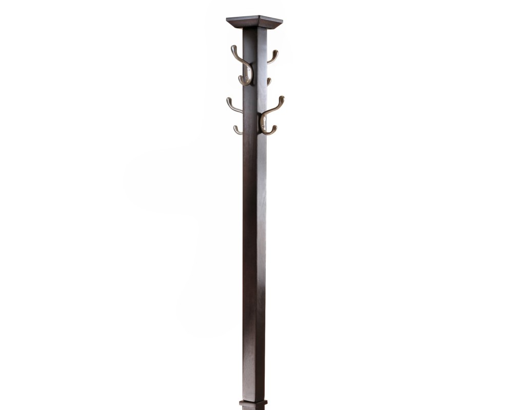 Memphis Coat Rack with Umbrella Stand, 72' High, Cappuccino