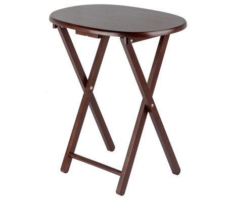 Nathan 5-Pc Snack Table Set with Stand, Cappuccino