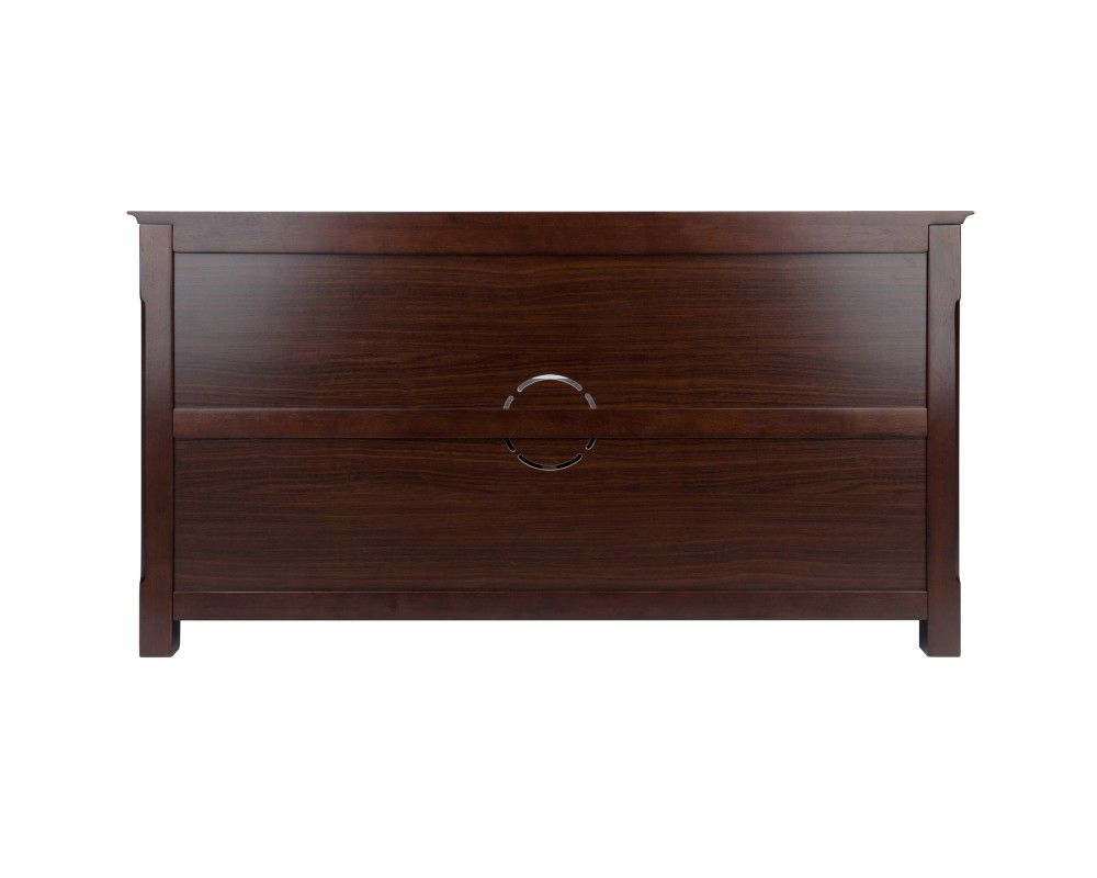 Xola TV Stand with Storage, 44' Wide, 24' High, Cappuccino