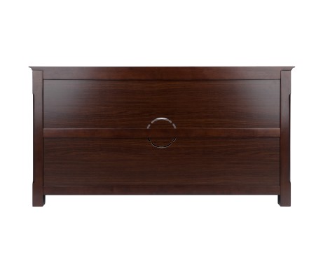 Xola TV Stand with Storage, 44' Wide, 24' High, Cappuccino