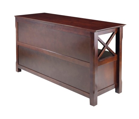 Xola TV Stand with Storage, 44' Wide, 24' High, Cappuccino