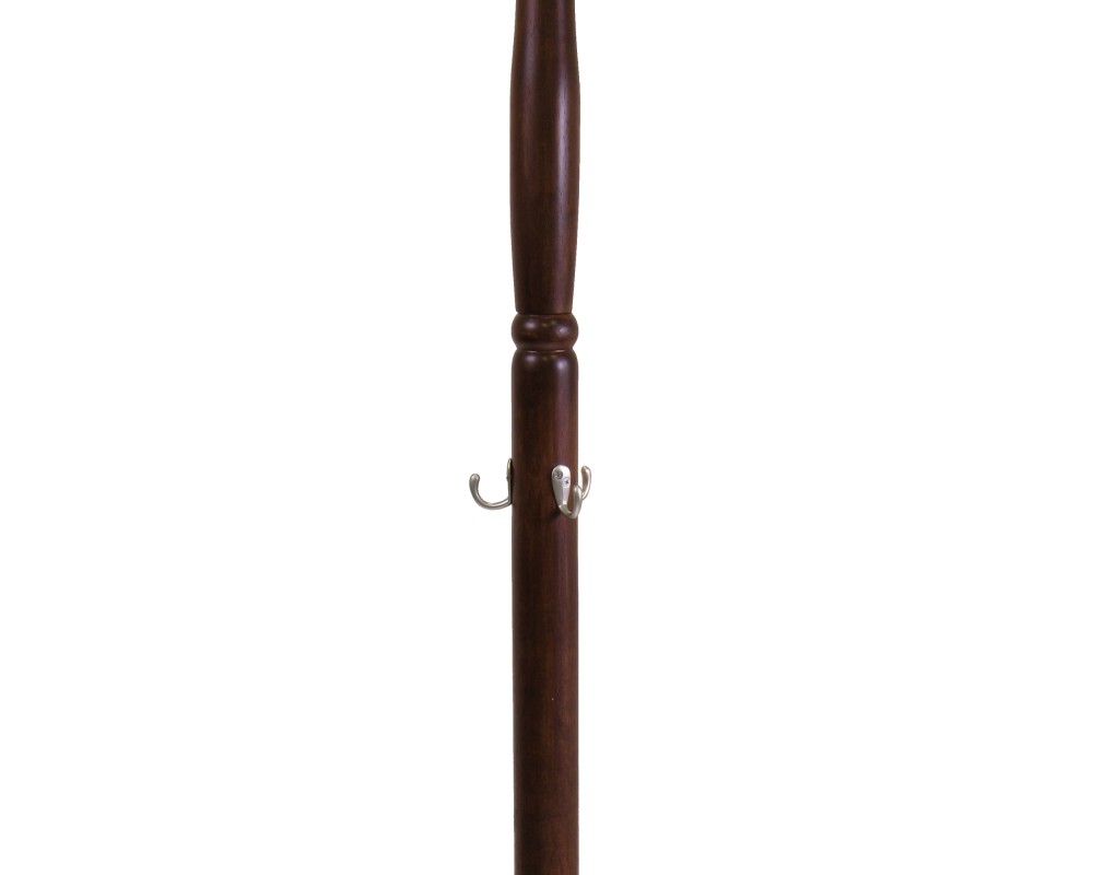 Jera 9-Hook Coat Rack, 72' High, Cappuccino