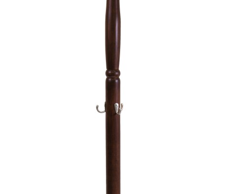 Jera 9-Hook Coat Rack, 72' High, Cappuccino