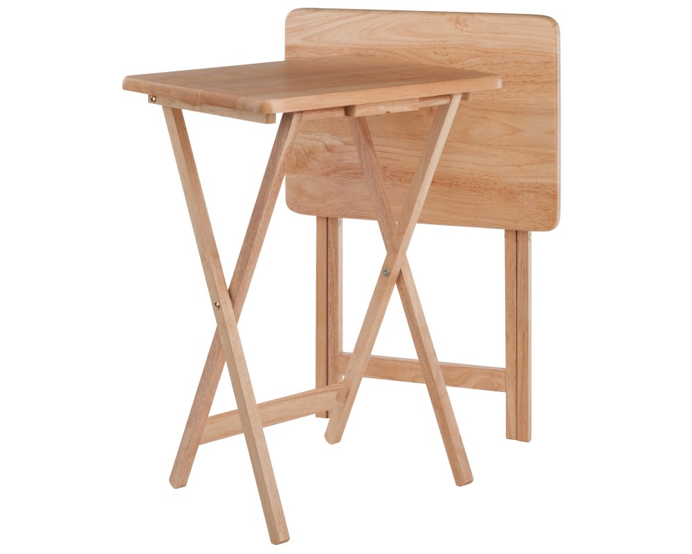 Alex 2-Pc Snack Tables, Natural