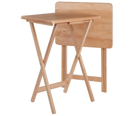 Alex 2-Pc Snack Tables, Natural