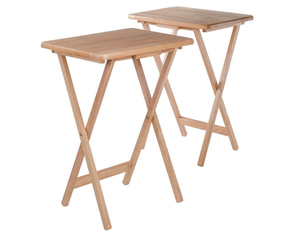 Alex 2-Pc Snack Tables, Natural