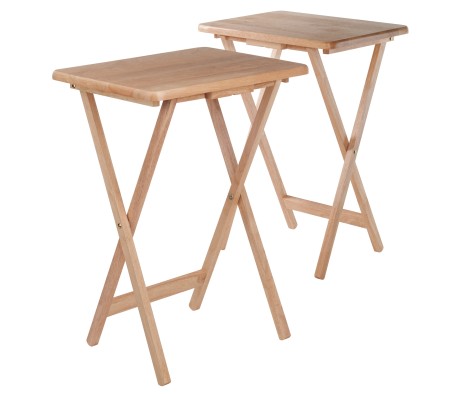 Alex 2-Pc Snack Tables, Natural