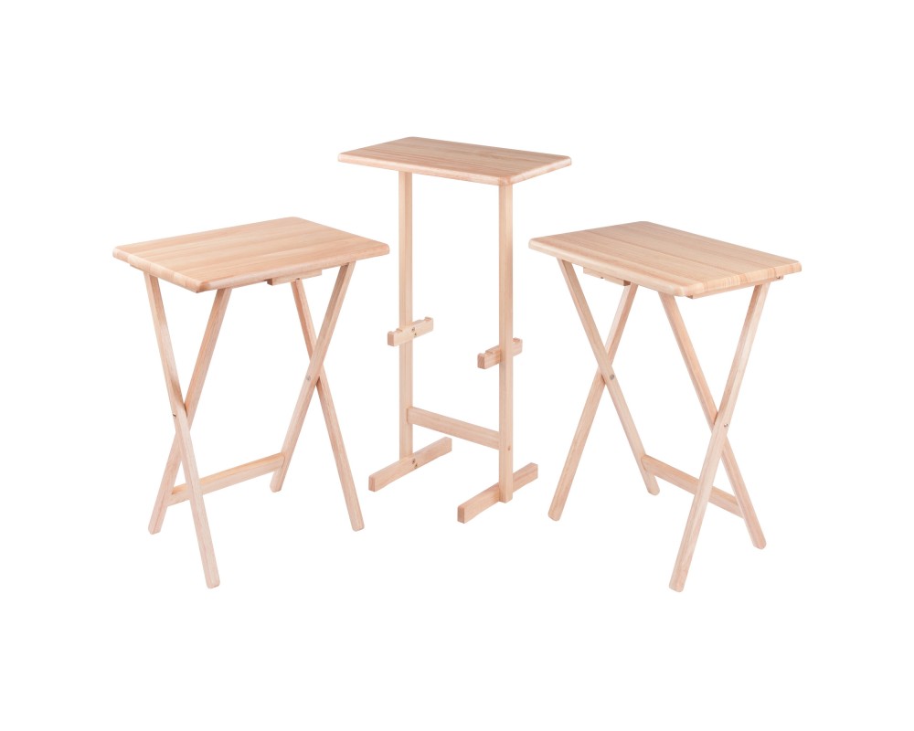 Riley 3-Pc Snack Table Set, Natural