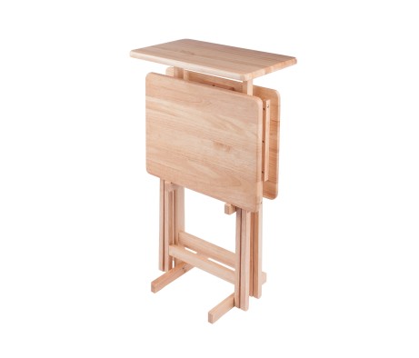 Riley 3-Pc Snack Table Set, Natural