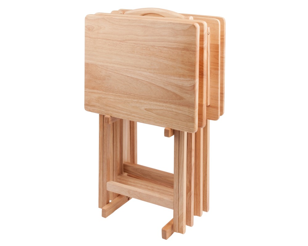 Alex 5-Pc Snack Table Set, Natural