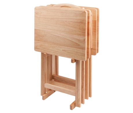 Alex 5-Pc Snack Table Set, Natural