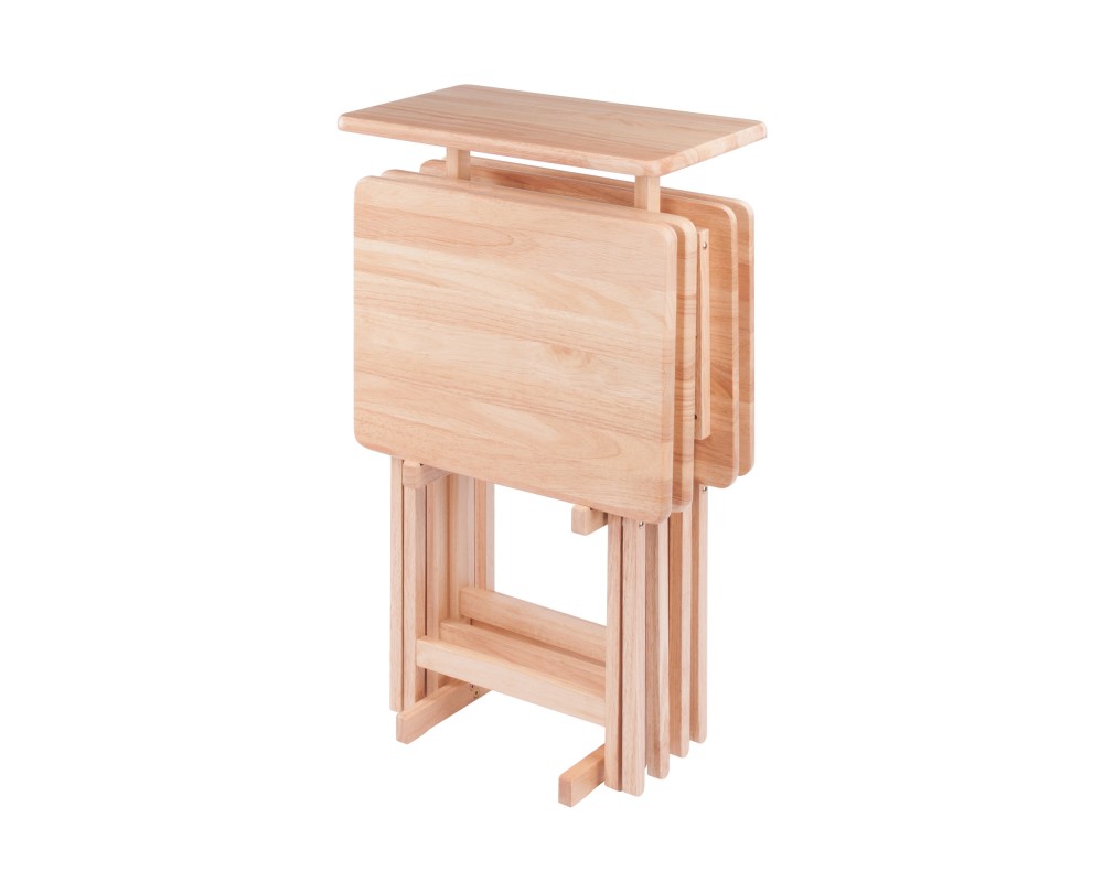 Riley 5-Pc Snack Table Set, Natural