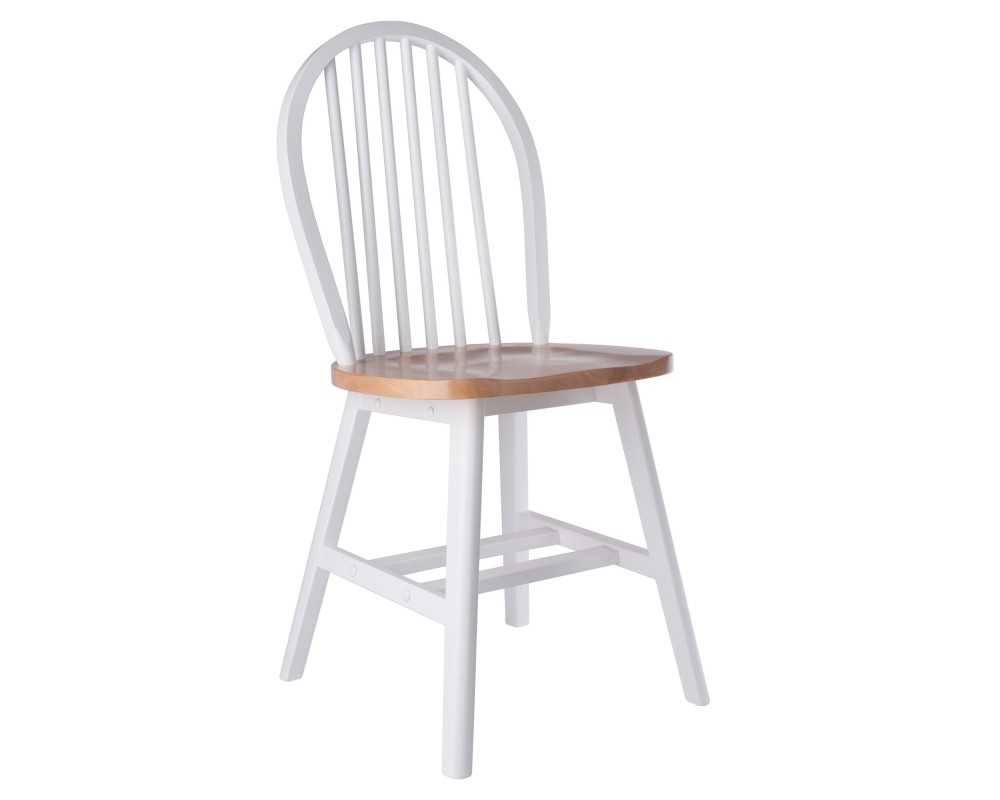 Windsor 2-Pc Chair Set, Natural and White