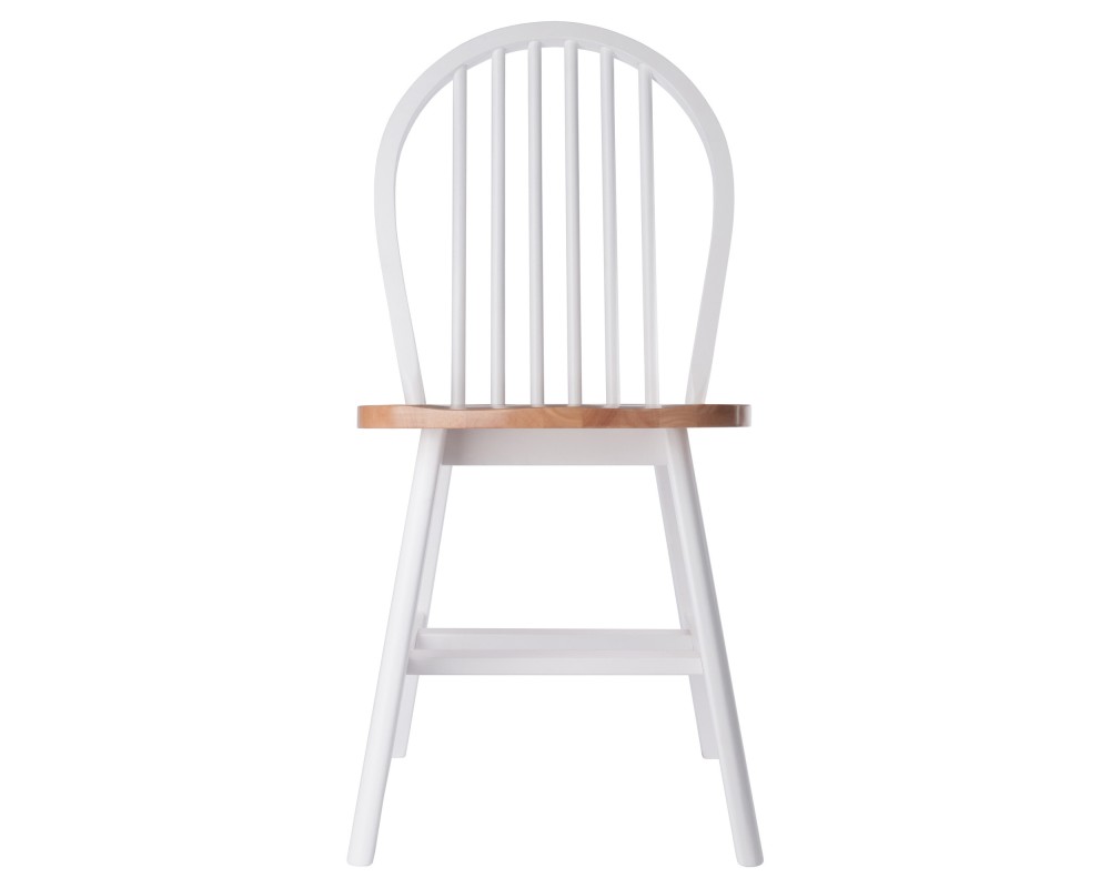Windsor 2-Pc Chair Set, Natural and White