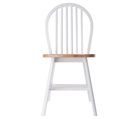 Windsor 2-Pc Chair Set, Natural and White