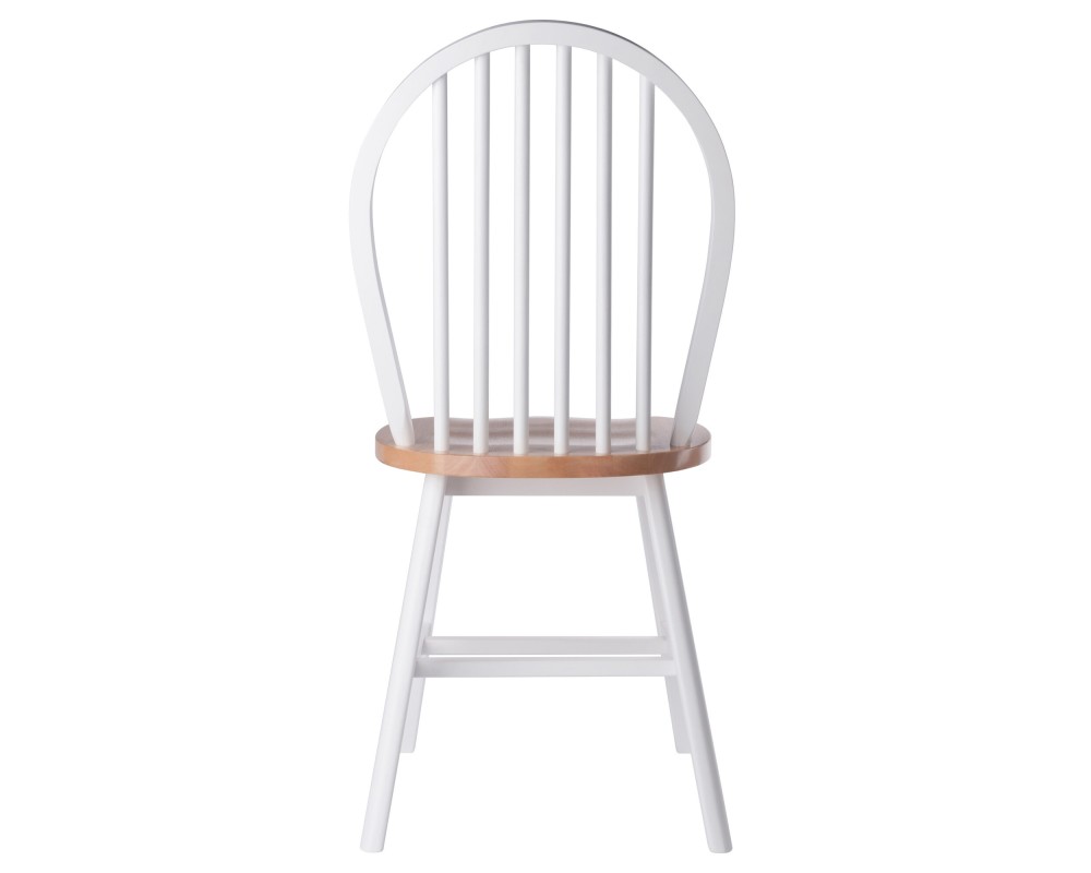 Windsor 2-Pc Chair Set, Natural and White