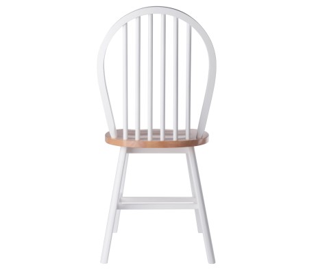 Windsor 2-Pc Chair Set, Natural and White