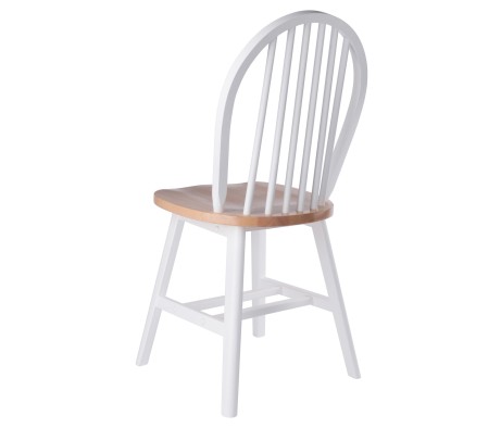 Windsor 2-Pc Chair Set, Natural and White