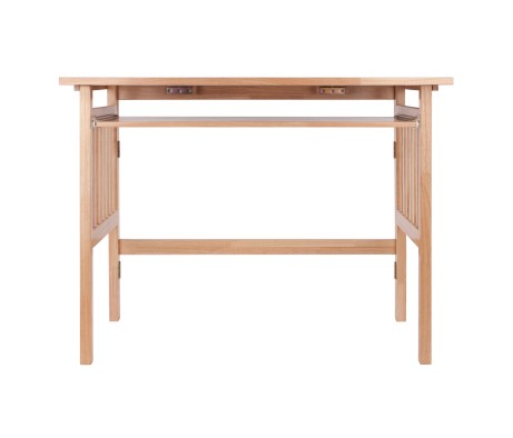 Mission Foldable Computer Desk, 40' Wide, 30' High, Natural