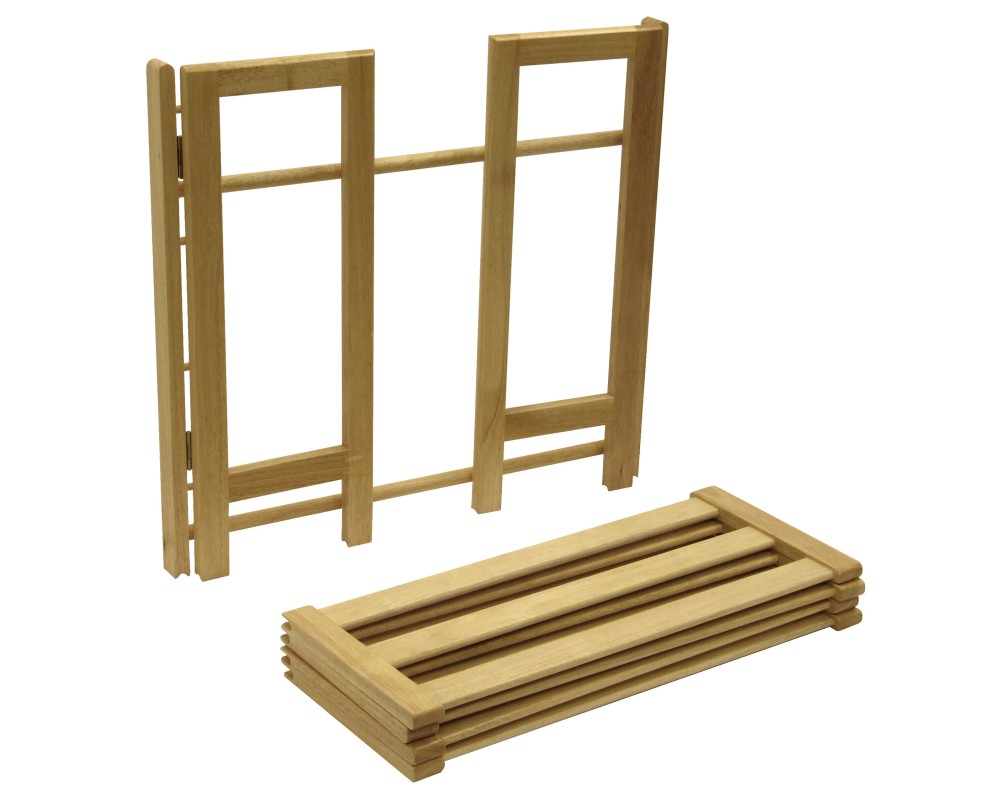 Clifford 4-Tier Stackable Shoe Rack, 28' Wide, Natural