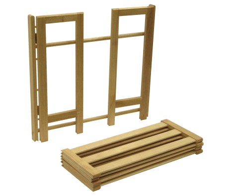 Clifford 4-Tier Stackable Shoe Rack, 28' Wide, Natural