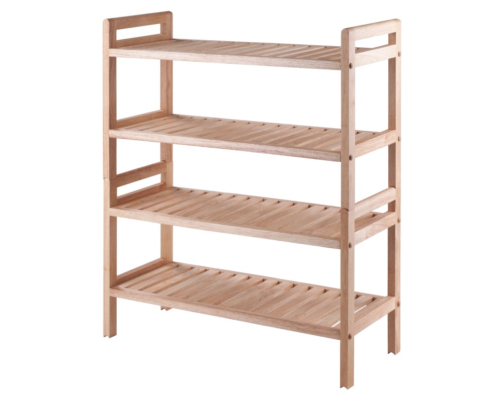 Mercury 2-Pc Stackable Shoe Rack Set, Natural
