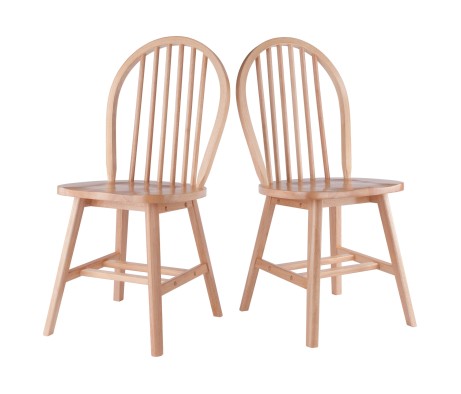 Windsor 2-Pc Chair Set, Natural