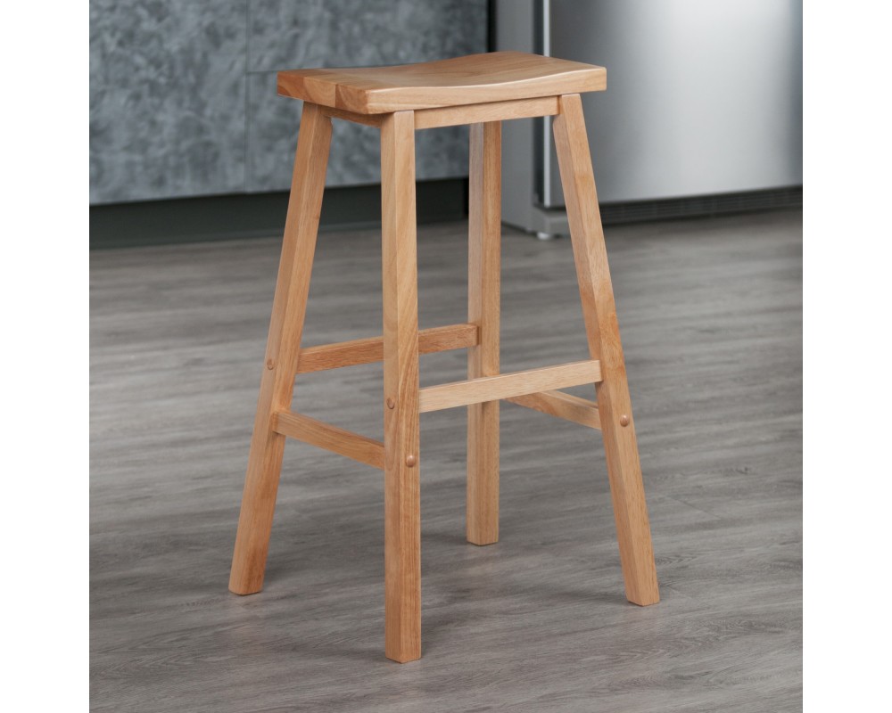 Satori Saddle Seat Bar Stool, Natural