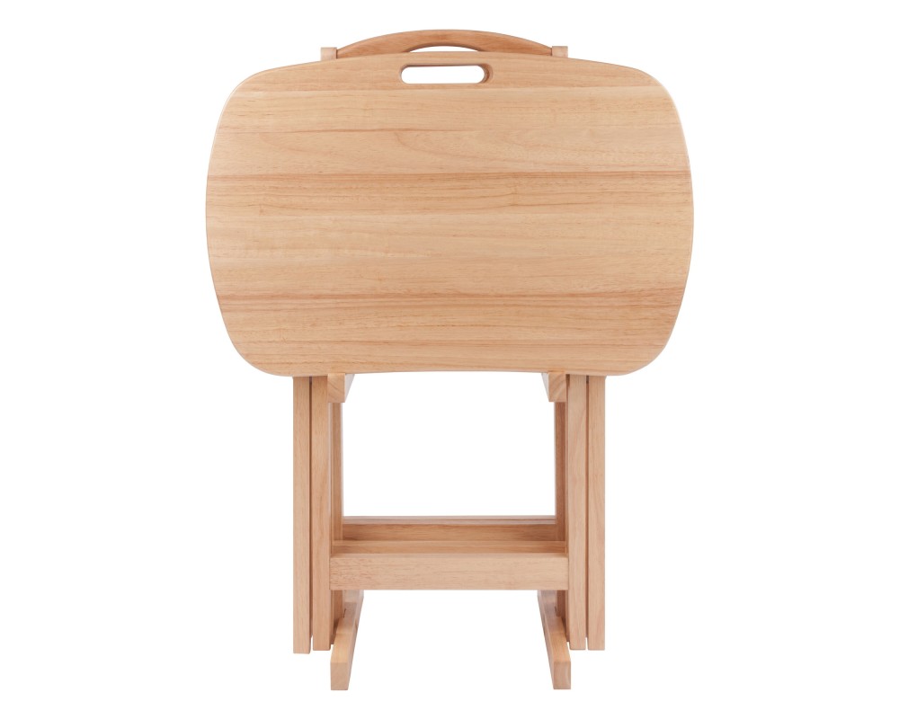 Lucca 5-Pc Snack Table Set, Natural