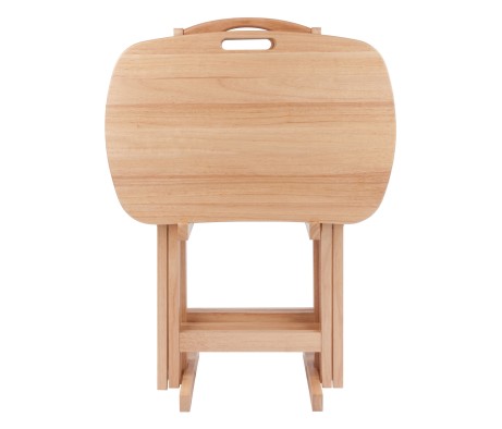 Lucca 5-Pc Snack Table Set, Natural