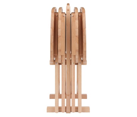 Lucca 5-Pc Snack Table Set, Natural