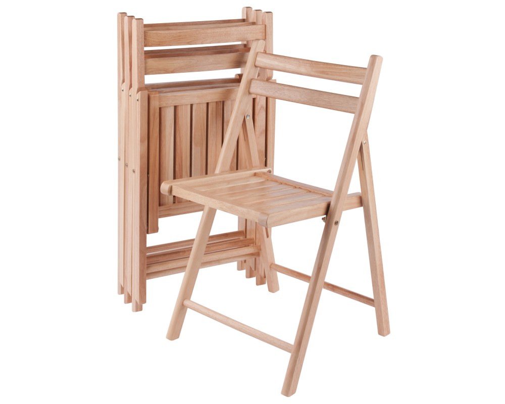 Robin 4-Pc Folding Chair Set, Natural