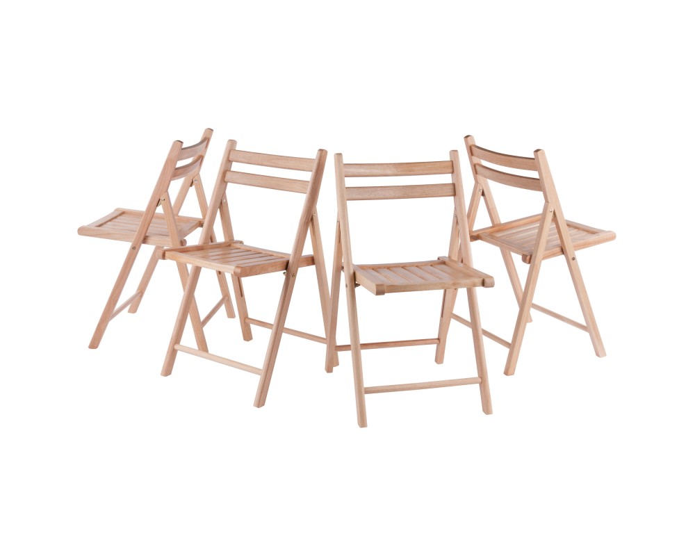 Robin 4-Pc Folding Chair Set, Natural
