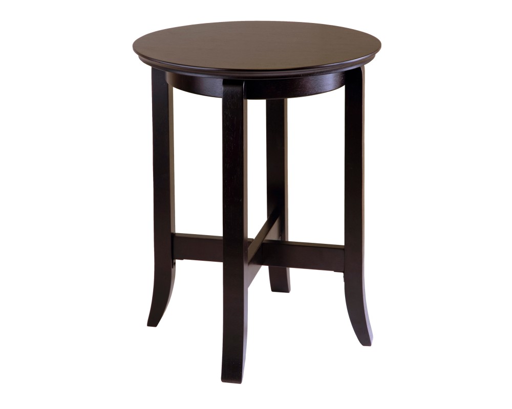 Toby Flared Leg End Table, Espresso