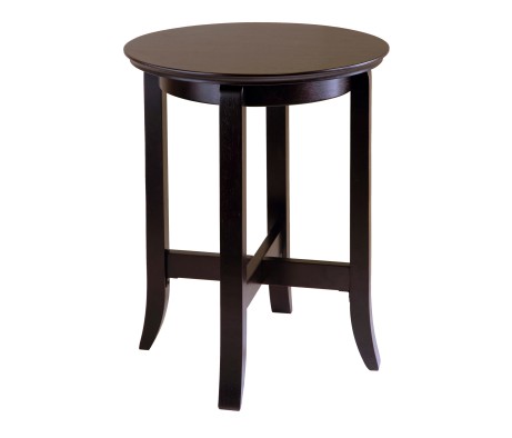 Toby Flared Leg End Table, Espresso