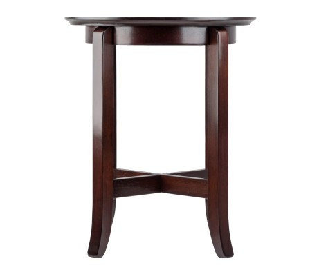 Toby Flared Leg End Table, Espresso