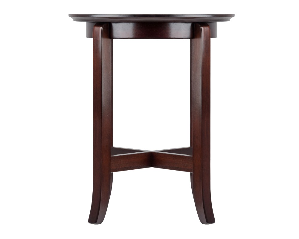 Toby Flared Leg End Table, Espresso