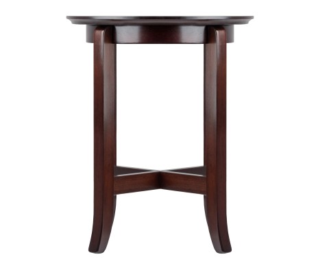 Toby Flared Leg End Table, Espresso