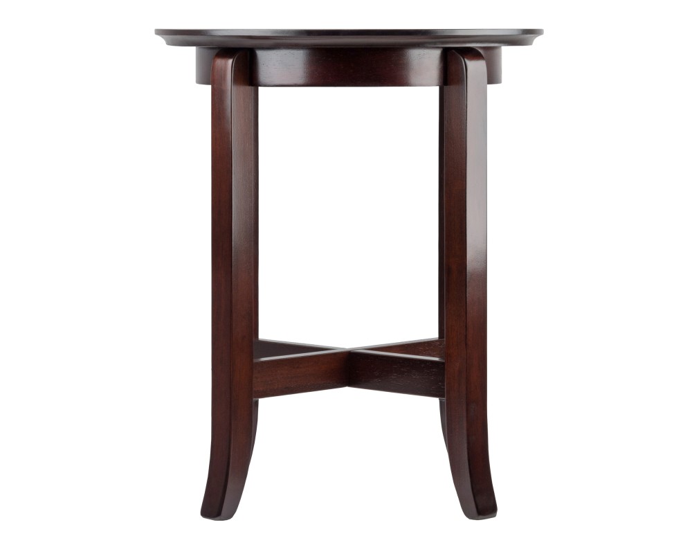 Toby Flared Leg End Table, Espresso