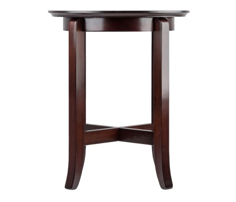 Toby Flared Leg End Table, Espresso