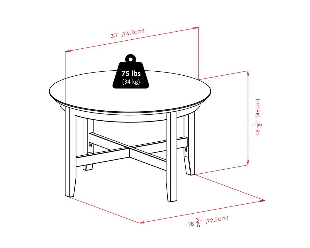 Toby Coffee Table, Espresso