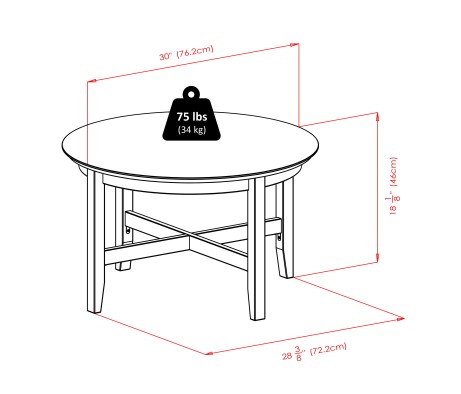 Toby Coffee Table, Espresso