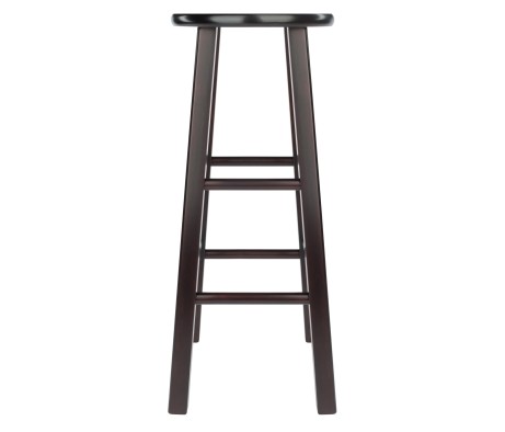 Element 2-Pc Square Leg Bar Stool Set, Espresso