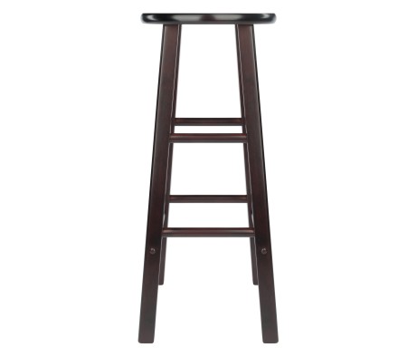 Element 2-Pc Square Leg Bar Stool Set, Espresso