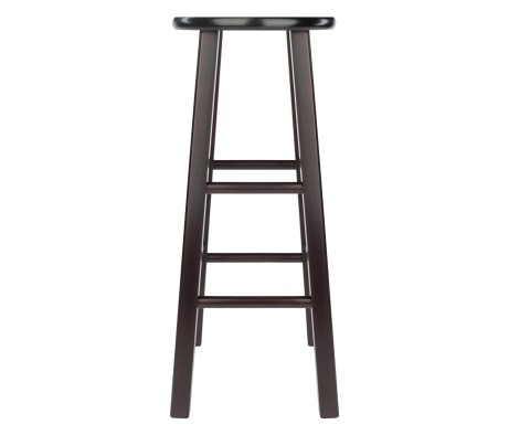 Element 2-Pc Square Leg Bar Stool Set, Espresso