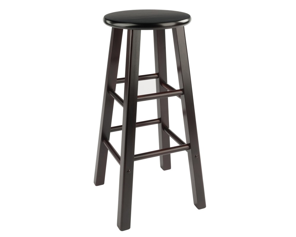 Element 2-Pc Square Leg Bar Stool Set, Espresso