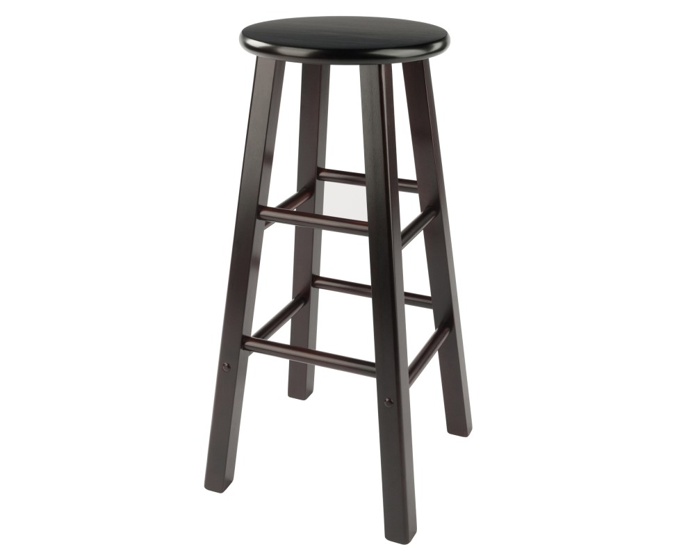 Element 2-Pc Square Leg Bar Stool Set, Espresso