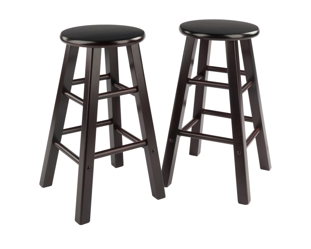 Element 2-Pc Square Leg Counter Stool Set, Espresso