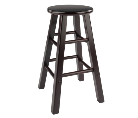 Element 2-Pc Square Leg Counter Stool Set, Espresso