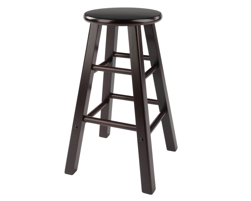 Element 2-Pc Square Leg Counter Stool Set, Espresso